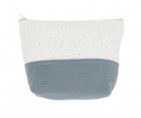Neceser Infantil Rainbow Dots Azul Personalizable