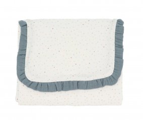 Folding Changer Rainbow Dots Blue