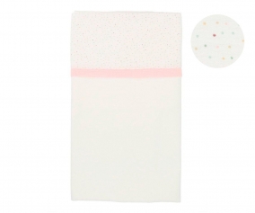 Manta Rosa Rainbow Dots Personalizvel