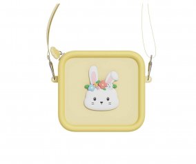Zoo Rabbit Flower Silicone Pouch