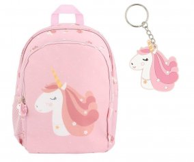 Mochila Mediana Magical Unicorn  + Llavero Personalizable
