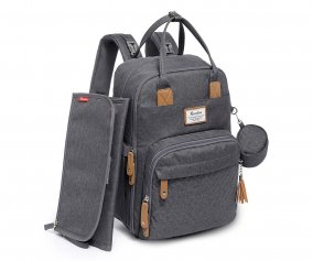Mochila para Silla de Paseo Todo en Uno Gris oscuro