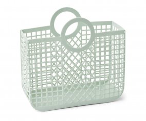 Large Beach Bag Bloom Basket Light Peppermint