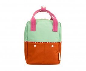 Mochila Pequea Sticky Lemon Better Together Colourblocking Towel Green + Gravel Orange