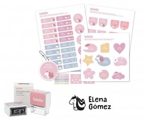 Set Magical Unicorn Personalizzato Timbro + Combi Termoadesive + Adesive