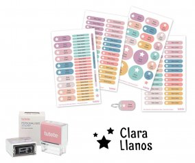 Timbro Personalizzato Stelline + Pack Scuola Nordic Stella
