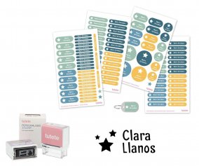 Timbro Personalizzato Stelline + Pack Scuola Natural Stella