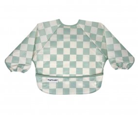 Sage Checkers Waterproof Long-Sleeve Bib