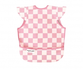 Waterproof Bib Checkers Pink