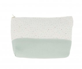 Neceser Infantil Rainbow Dots Verde Personalizable