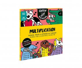 Poster XL Omy School Tablas de Multiplicar + Pegatinas