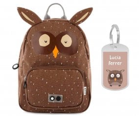 Mochila Trixie GRANDE Owl con Llavero Personalizado
