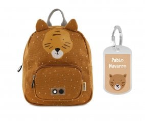 Trixie SMALL Backpack Mr. Tiger with Personalized Keychain