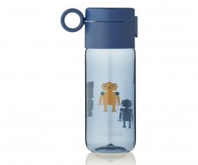 Tritan Bottle Clemence Robots/Indigo Blue 350ml