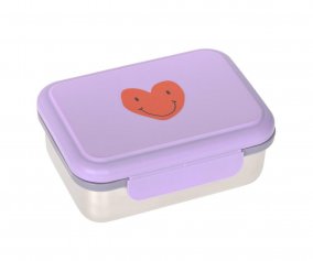Lunch Box Steel Little Gang Heart Lilac