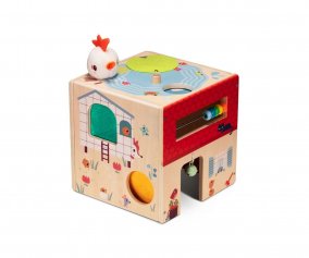 Cubo Attivit  in Legno La Fattoria