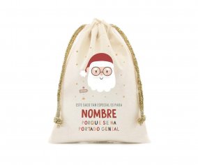 Saco Pequeo Personalizado Santa