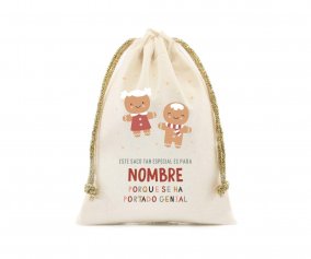 Saco Pequeo Personalizado Gingerbread Cookies
