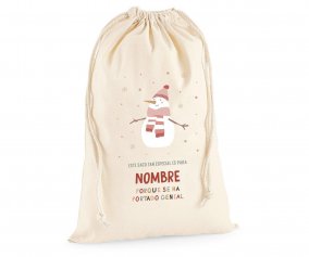 Saco Grande Personalizado Snowman