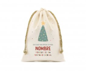 Saco Pequeo Personalizado Christmas Tree