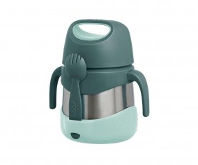 Thermos with Spoon / Fork 335 ml Emerald Forest