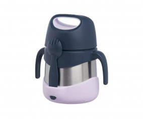 Thermo with Spoon / Fork 335 ml Indigo Rose