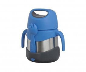 Termo with Spoon / Fork 335 ml Blue Slate