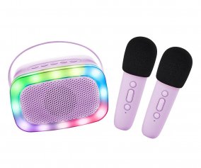 Karaoke Party con 2 Microfoni Purple