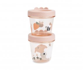 Pack 2 recipientes de alimentos Tiny Farm Powder 