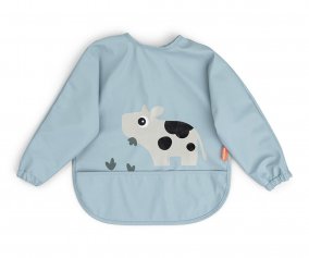Babero con Mangas Tiny Farm Blue 6-18m Personalizable