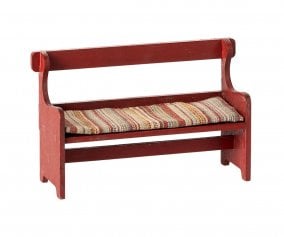 Panchina Legno Rossa Maileg Miniatura