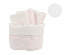 Panier avec Serviettes paule Dorset Rose Personnalisable