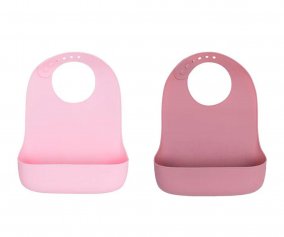 2 Babetes de silicone Catchie 2.0 Dusty & Powder Pink