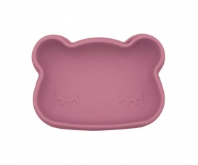Scatolina Silicone Snackie Bear Dusty Rose