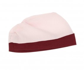 Gorro Popeln Rosa Pastel / Granate para Mueco Soft