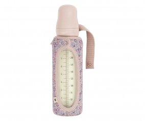 Garrafa de vidro BIBS Blush 225ml+tampa grande