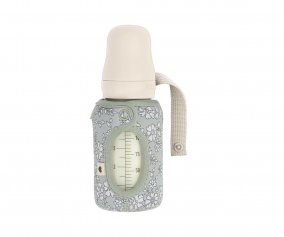 Bibero de vidro BIBS Ivory 110ml +tampa pequena