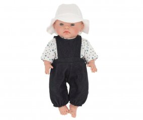 Alex Doll + Denim Pinafore, Star Blouse, and Fisherman Hat