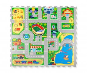 Puzzle Mat City 120 x 120 cm