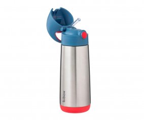 Thermal Bottle with Straw 500ml Blue Blaze