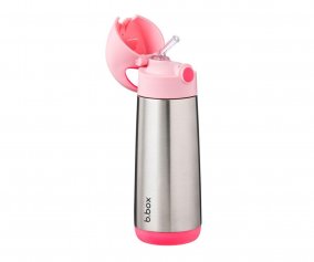 Thermal Bottle with Straw 500ml Flamingo Fizz