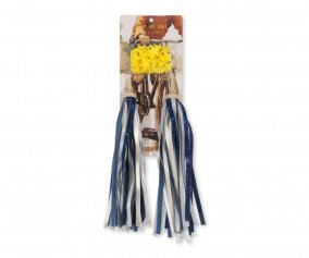 Dark Blue Glitter Bike Streamers