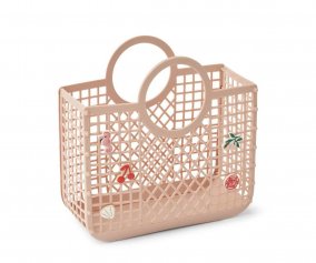 Beach Bag Samantha with Charms Rose