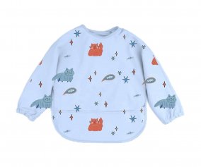 Smock Bib with Sleeves Meowtiful Cats