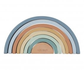 Stackable Wooden Rainbow Forest Friends FSC