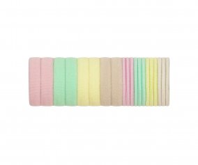 20 mini elsticos Pastel