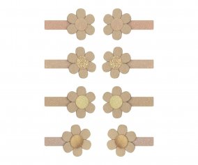 8 Mini Pinces  Cheveux Daisy