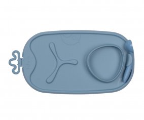 Vassoio Silicone Roll + Go con Cucchiaino Ocean