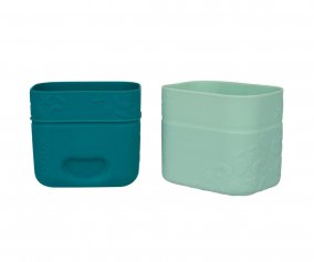 2 Bicchierini Snack Silicone B.Box Sage
