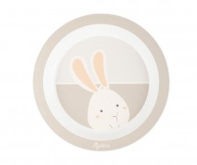 Prato Infantil Rabbit Bege 